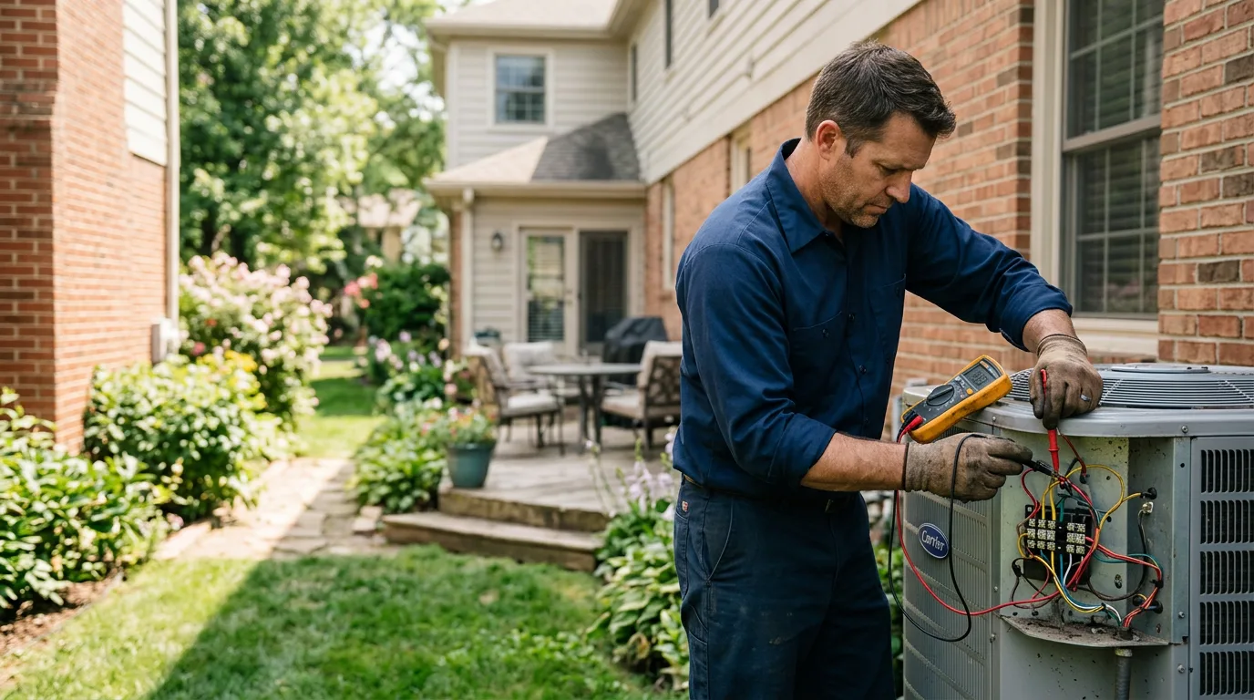 HVAC technician working near South Mountain, PA